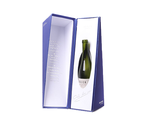 Customized Blue Paper Box for Wine Gift Packaging