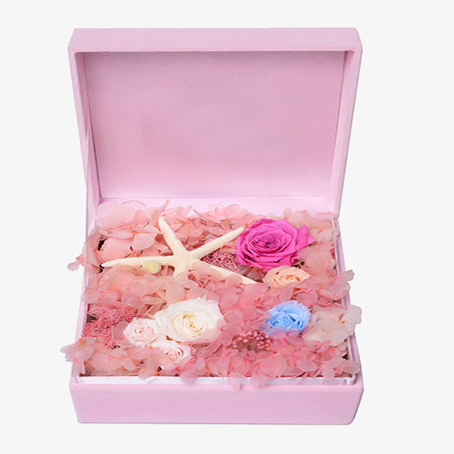 Velvet Magnetic Box For Fresh or Dried Flowers with Custom Logo | HS™