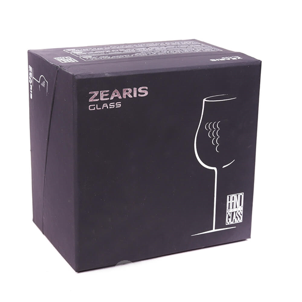 Black paper gift box for wine glass bottles packaging