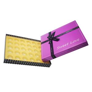 Custom Chocolate Gift Box with Ribbon Decoration 02